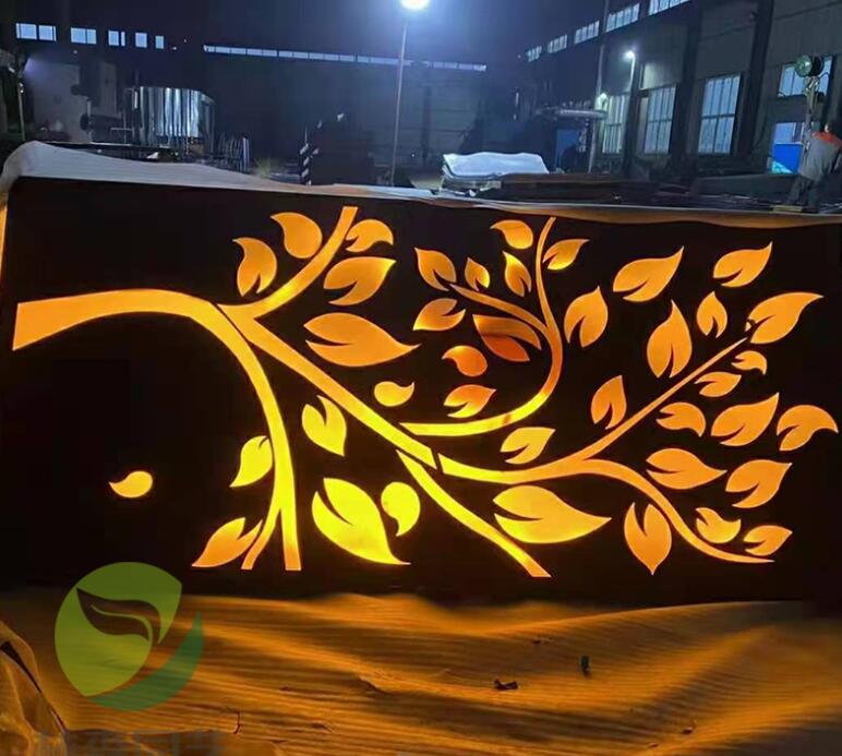 林芝耐候钢板灯箱